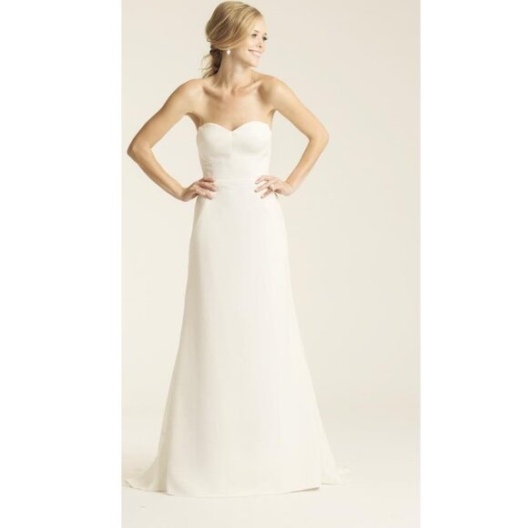 NWT Amy Kuschel Wedding Dress Style Turlington 4407 Color Pearl Size 14/16 - Picture 1 of 17